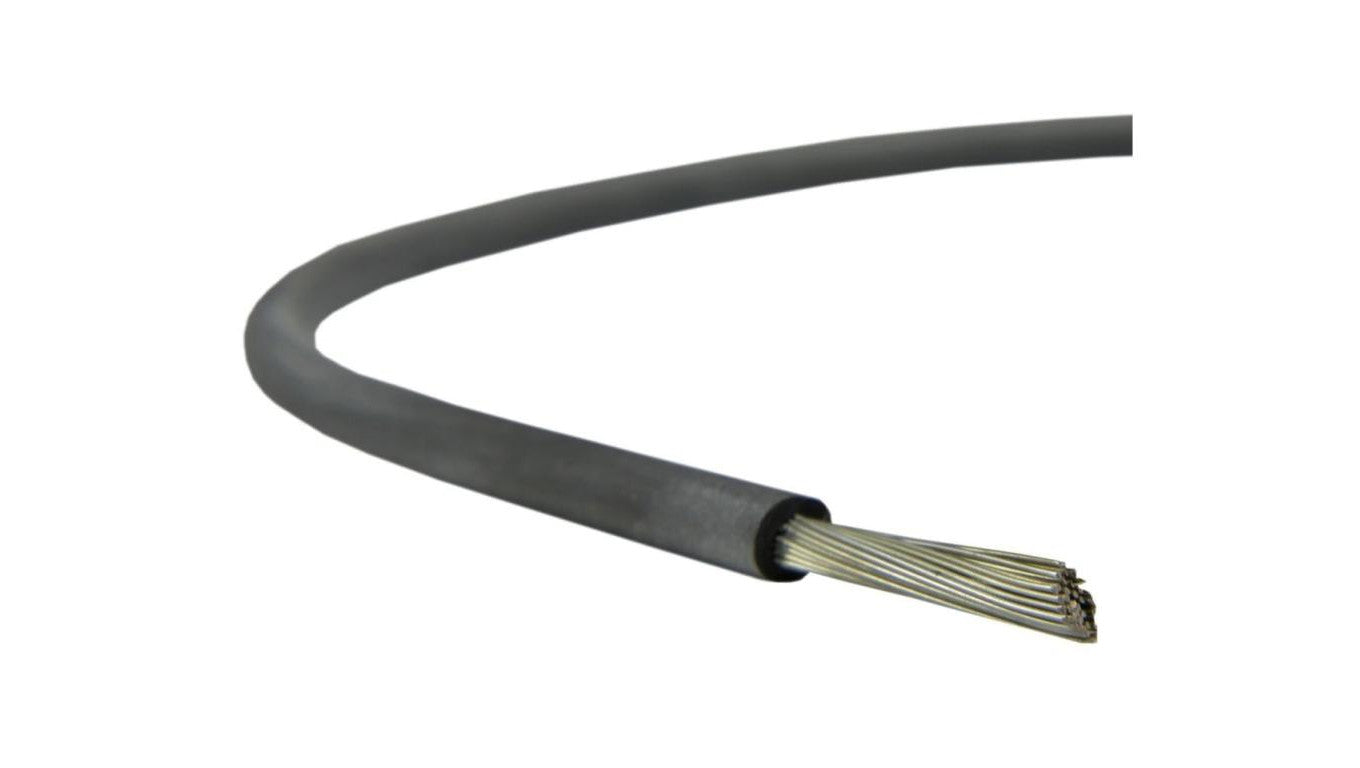 Kabel silikonowy SIF 180C 300/500V 2,5 ciepłoodporny LSOH czarny linka BSG /100m/