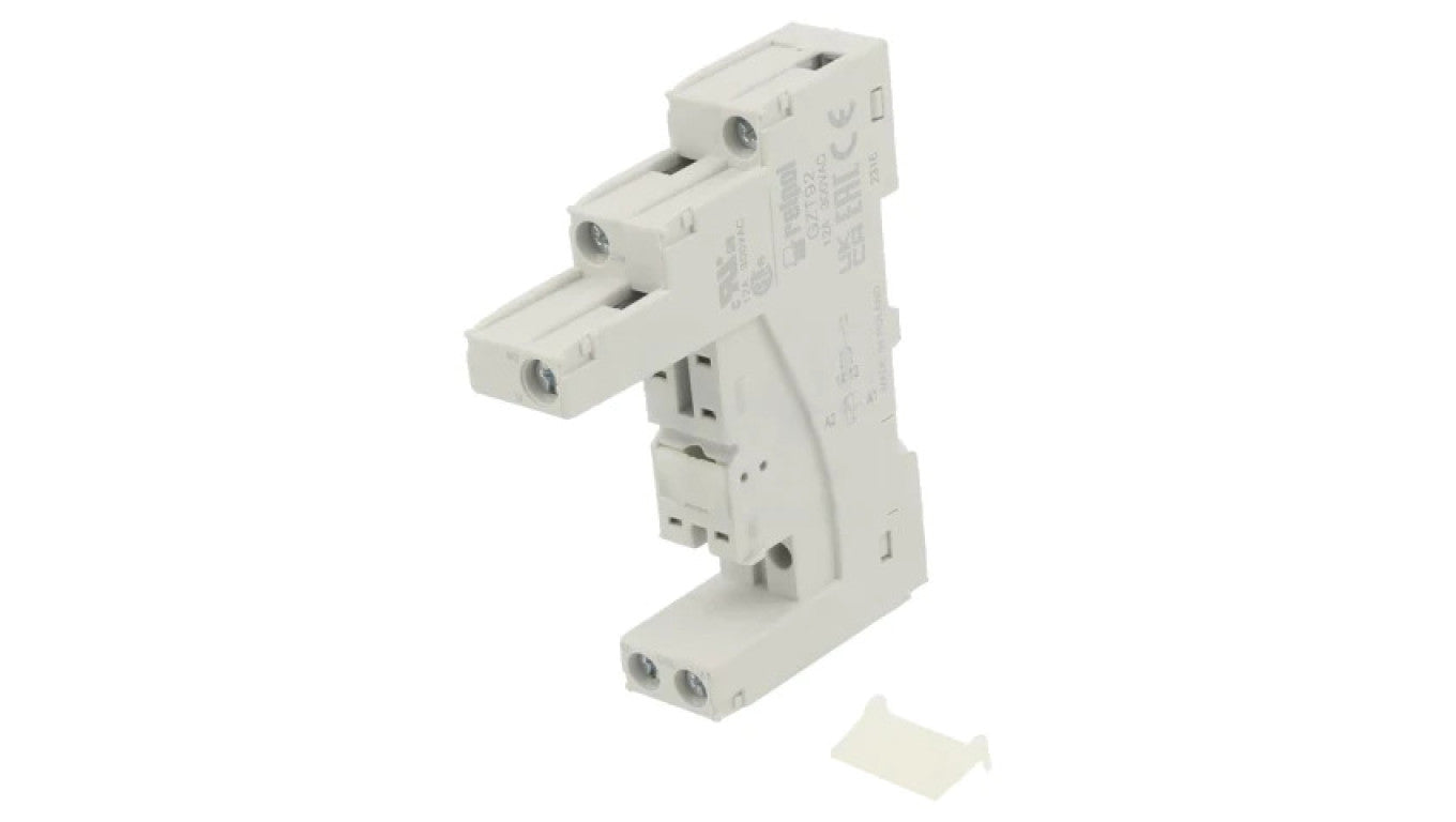 Podstawka PIN: 5 12A 300VAC na panel,na szynę DIN -40...70C GZT92