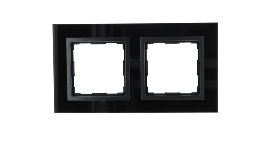 VENA2 Ramka podwójna szkło Xglass akrylowe czarny + antracyt 5209182