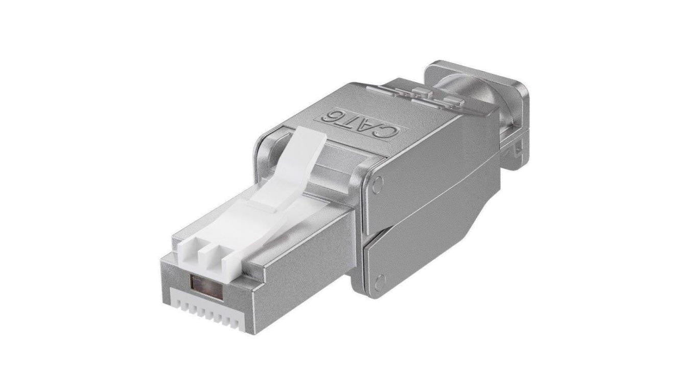 Wtyk beznarzędziowy RJ45 STP Cat6 samozaciskowy
