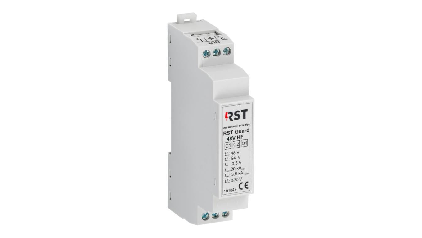 Ogranicznik przepięć do ochrony systemów sterowania i kontrolno-pomiarowych, RST Guard 48V HF 101 048