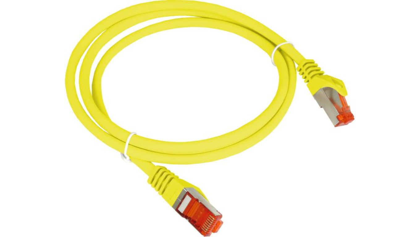Patch-cord S/FTP kat.6A LSOH 0.5m żółty KKS6AZOL0.5