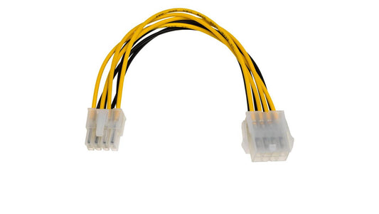 Adapter z kablem Akyga AK-CA-08 przedłużacz P8 8 pin (f) / P8 8 pin (m) P4+4 20cm