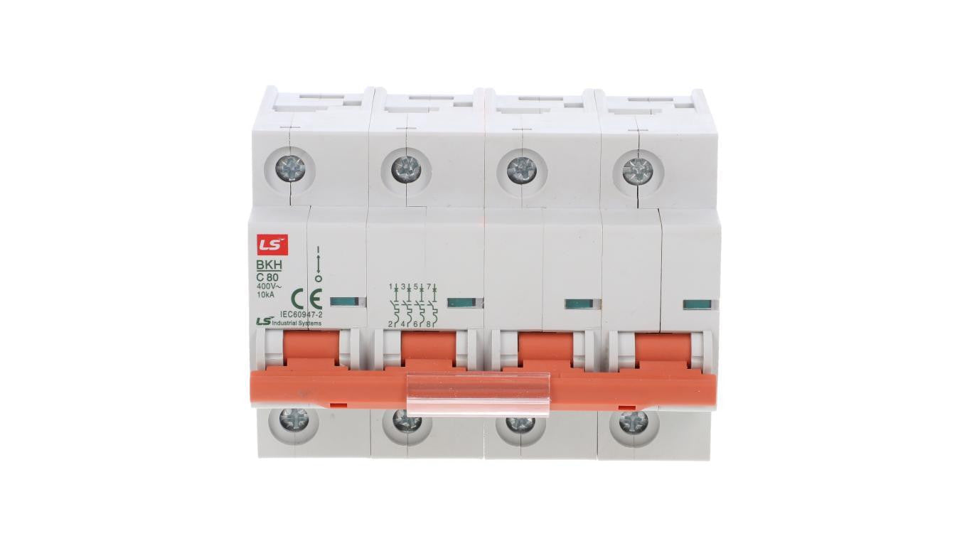 Wyłącznik nadprądowy 4P C 80A 10kA AC BKH 06110362R0