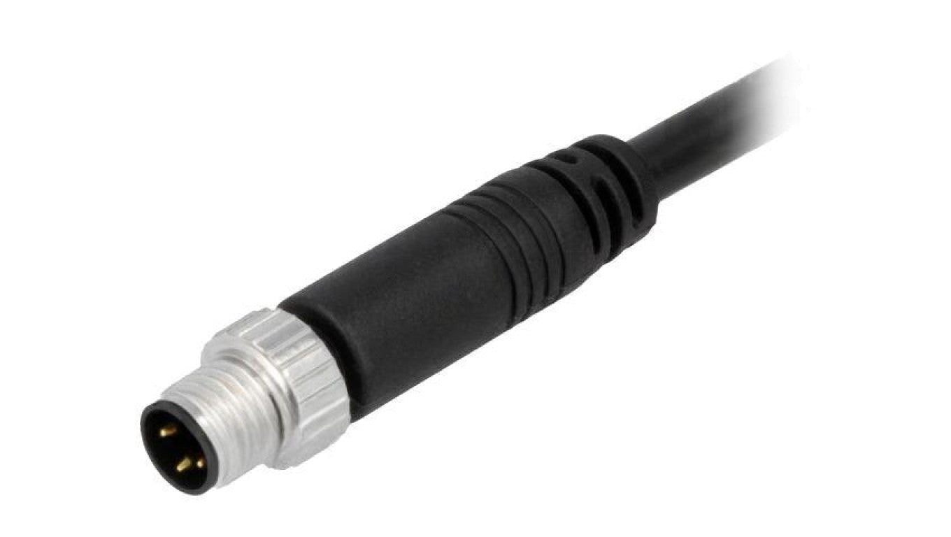 Złącze M8, męskie, PIN:3, wtyk, proste, 60V 8-03AMMM-SL7A05