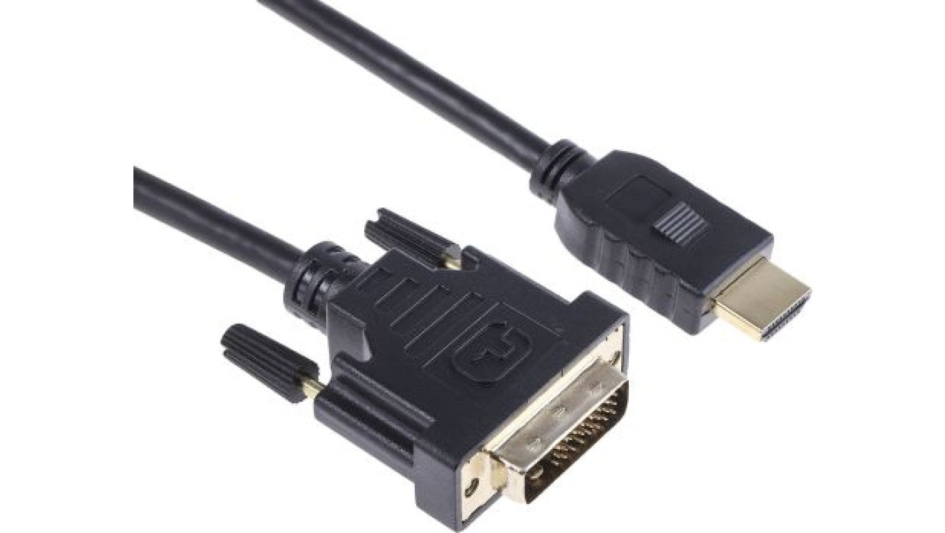 Zespół cyfrowych kabli wideo i monitorowych 3m Wtyk HDMI to Męskie DVI-D Czarny