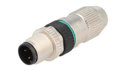 Złącze M12 męskie proste 4-PIN 32V 21031111405
