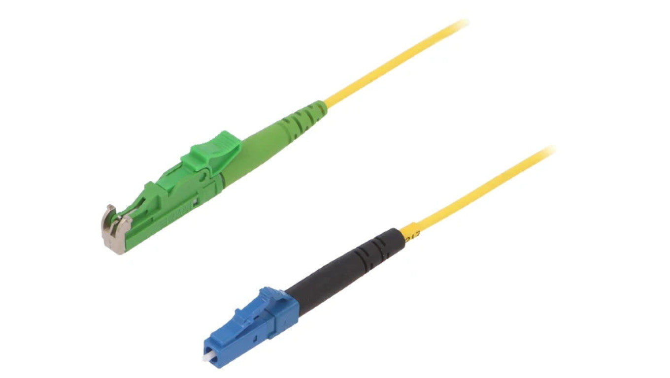 Patch cord światłowodowy E2/APC,LC/UPC 5m Światłowód: 9/125um G-LC-E2A-S-005.0-SX-D-18Y