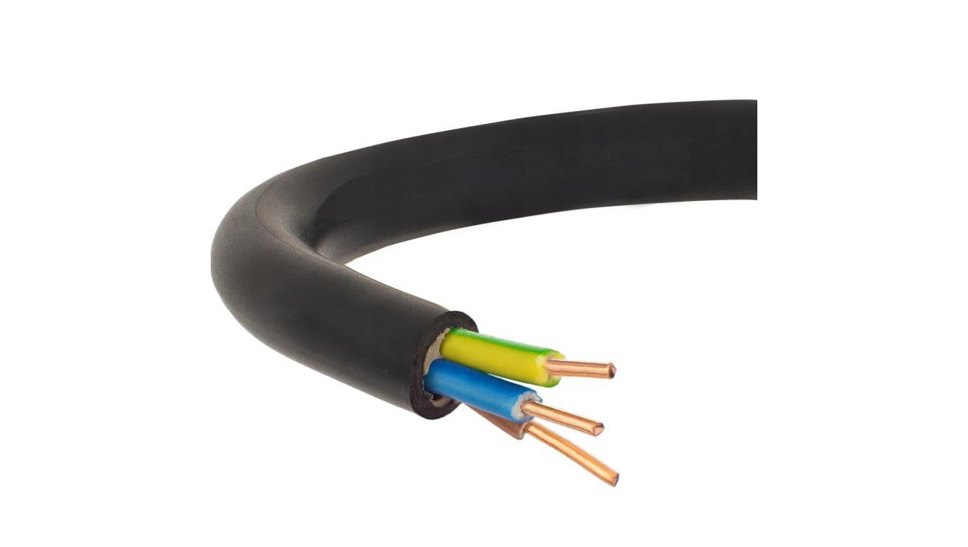 Kabel prądowy YKY 0,6/1kV 3x1,5 drut do ziemi Elektrokabel /10m/