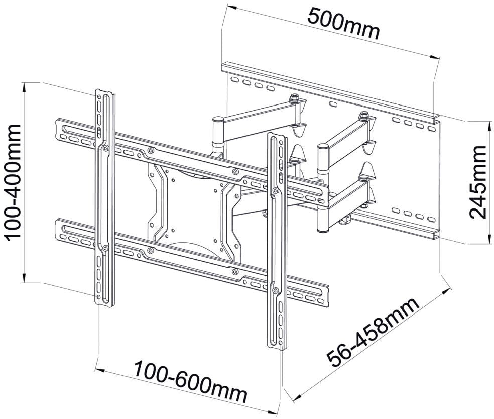 Uchwyt TV ścienny LED/LCD ART 40-80