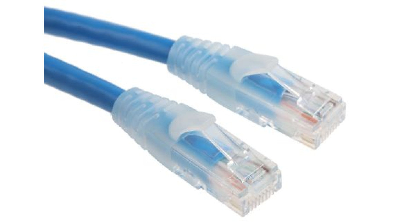Kabel kategorii 6, Niebieski, Wtyk RJ45/męski RJ45dł.: 5m, mat. koszulki: PVC
