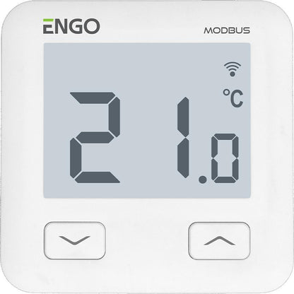 ENGO Controls E10-MBUSW - Internetowy, podtynkowy  regulator temperatury, MODBUS, Wi-Fi, 230V,