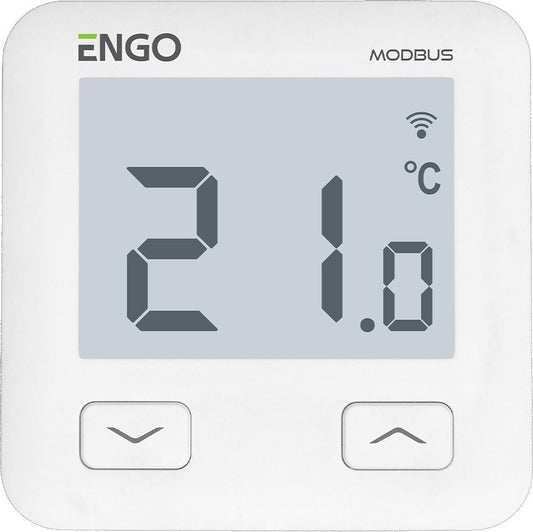 ENGO Controls E10-MBUSW - Internetowy, podtynkowy  regulator temperatury, MODBUS, Wi-Fi, 230V,
