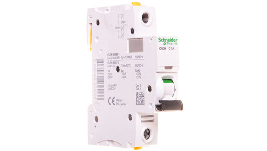 Wyłącznik nadprądowy 1P C 1A 10kA AC iC60H-C1 Acti9 A9F07101