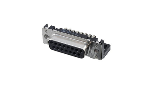 D-Sub PIN: 15 gniazdo żeńskie kątowe 90 THT UNC 4-40 09662526612