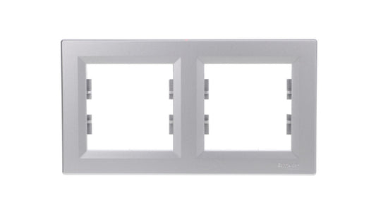 ASFORA Ramka 2-krotna pozioma aluminium EPH5800261
