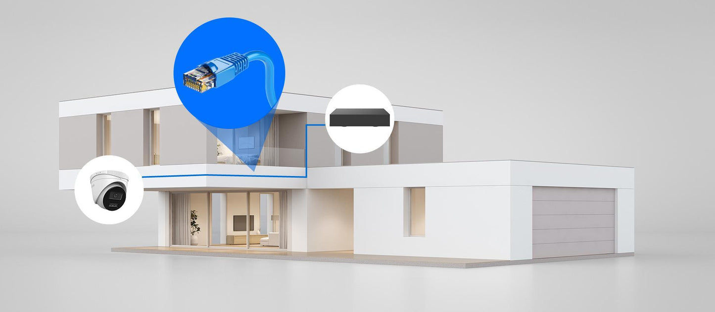 Zestaw monitoringu IP Hilook 6x IPC-T280HA-LU 8MP Smart-hybrid Light