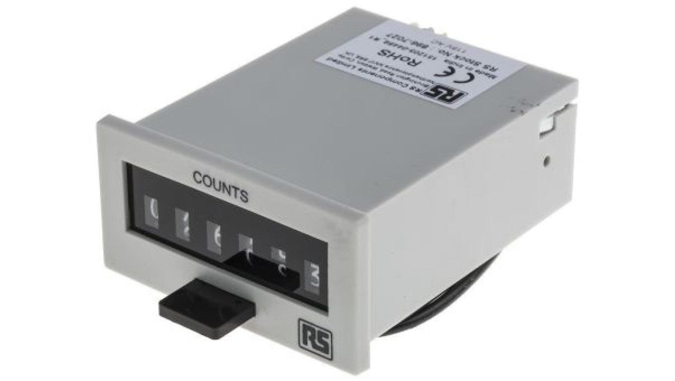 Licznik impulsów Cyfrowe 6-cyfrowy 115 V AC RS PRO