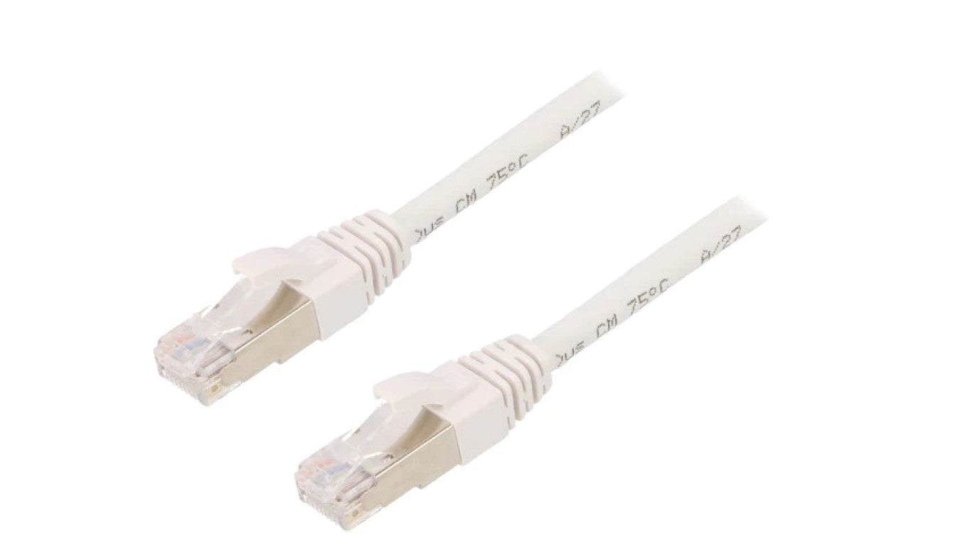 Patch cord ETHERLINE Cat.6a,S/FTP 6a linka Cu LSZH biały 24441409