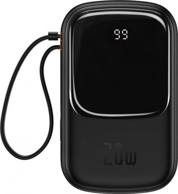 Powerbank Baseus Qpow Digital Display PPQD060201 20000mAh 20W PD QC USB-A USB-C + KABEL Lightning