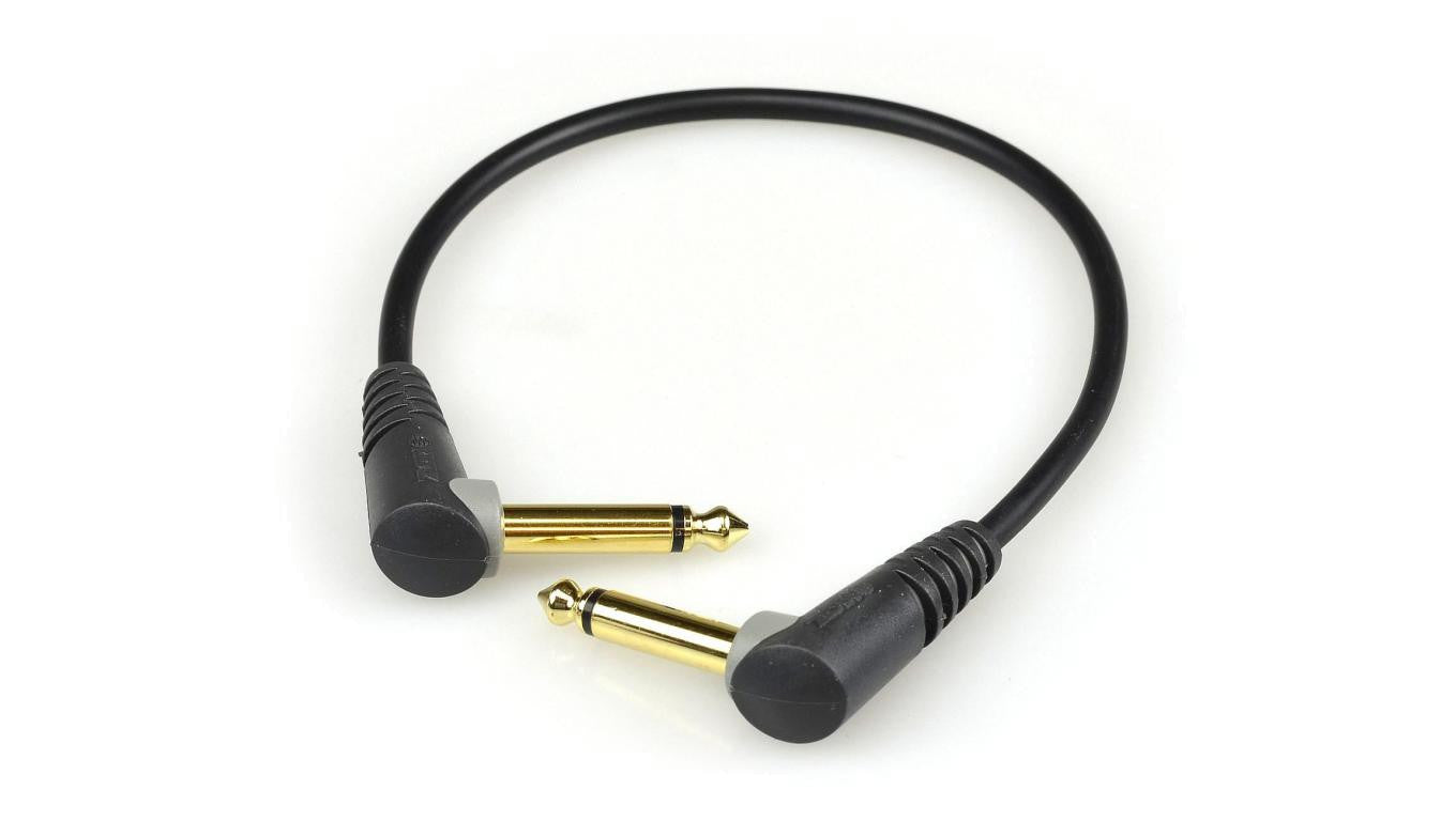 KLOTZ Zestaw 3x Kabel Złączka do Efektów Gitarowych Jack 6,3mm Mono (wtyk kątowy / wtyk kątowy) 30cm