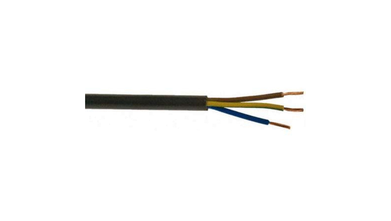 Sieciowy kabel zasilający 3 Core Polichlorek winylu PVC Sheath Czarny 7.99mm od , 300 V, 500 V
