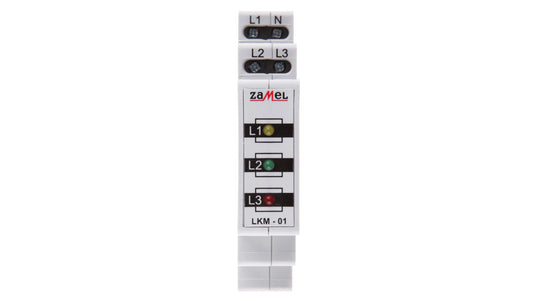 Lampka modułowa 3-fazowa czerwona/zielona/żółta 230-400V AC LKM-01-40 EXT10000039