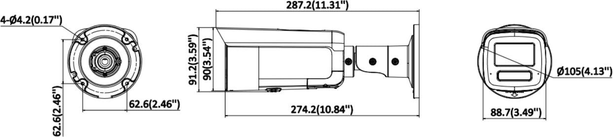 Kamera IP Hikvision DS-2CD2T123G2-LIS2UY/SL(2.8mm)