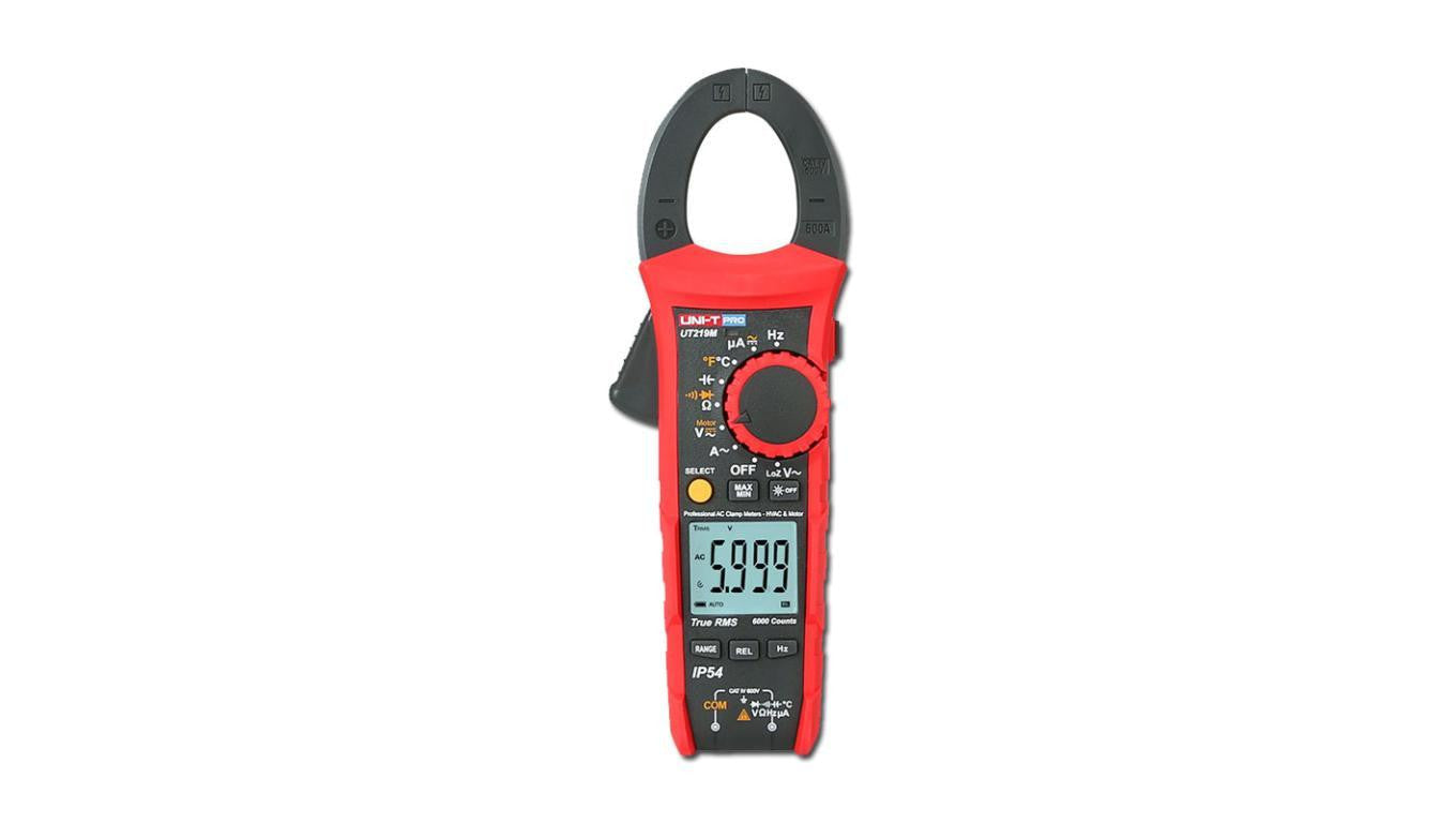 Miernik cęgowy UNI-T PRO UT-219M True RMS 600A AC/DC 600V NCV temp. pojemność częstotliwość LPF Inrush