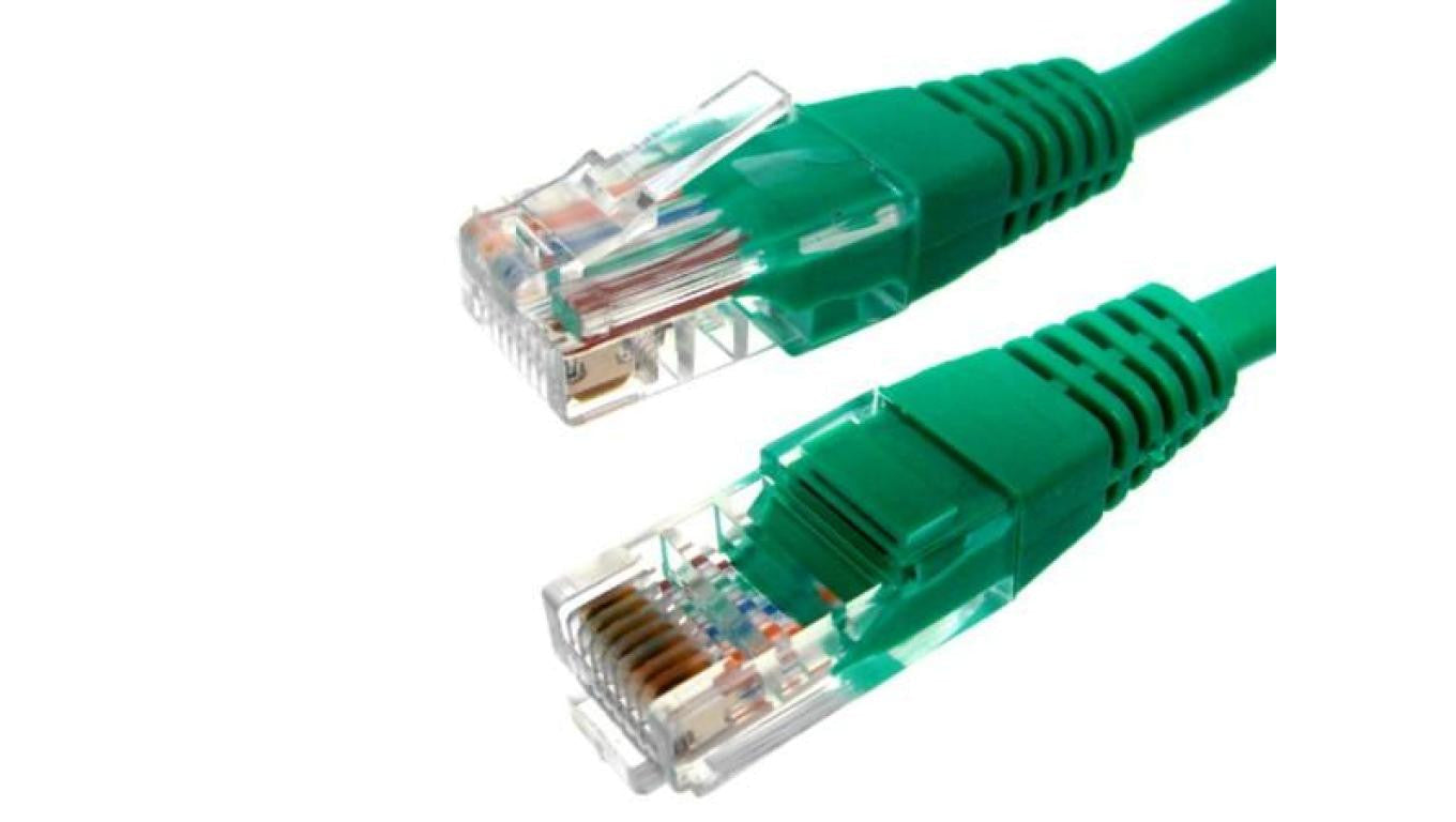 Kabel patchcord UTP5 15m zielony -