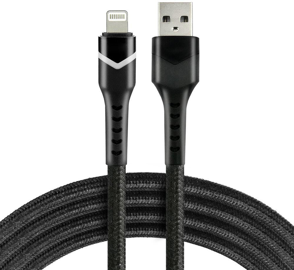 KABEL USB-A / Lightning Apple iPhone LED RGB everActive CBB-1IBR 100cm 2,4A