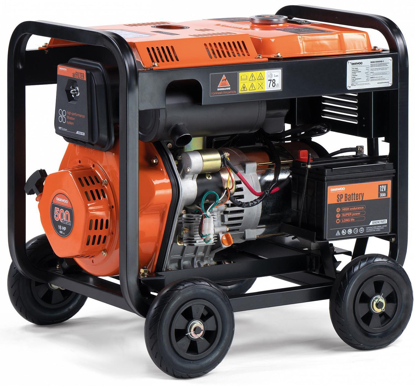 AGREGAT PRĄDOTWÓRCZY DIESEL DAEWOO DDAE 9000DXE-3 6.3kW