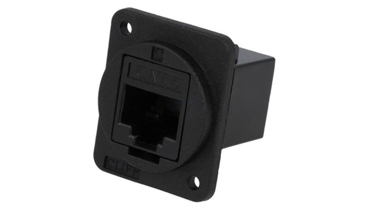 Łącznik FT RJ45 8p8c Kat 6 gniazdo z obu stron 19x24mm CP30222X