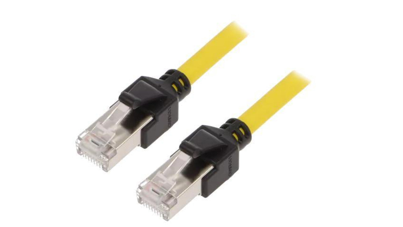 Patch cord RJ45 wtyk,z obu stron żółty XS6W-6LSZH8SS200CM-Y