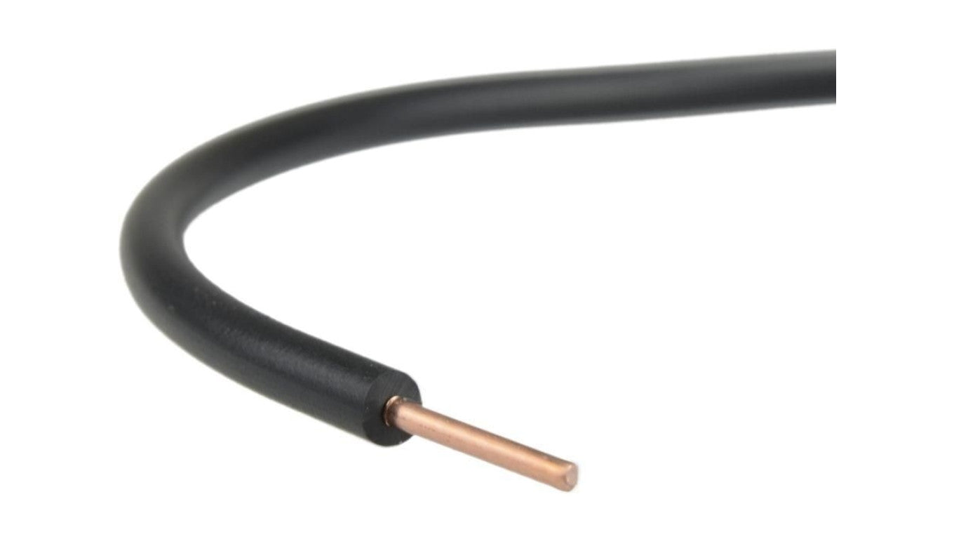 Przewód instalacyjny H07V-U / DY 2,5 750V czarny drut Elektrokabel /100m/
