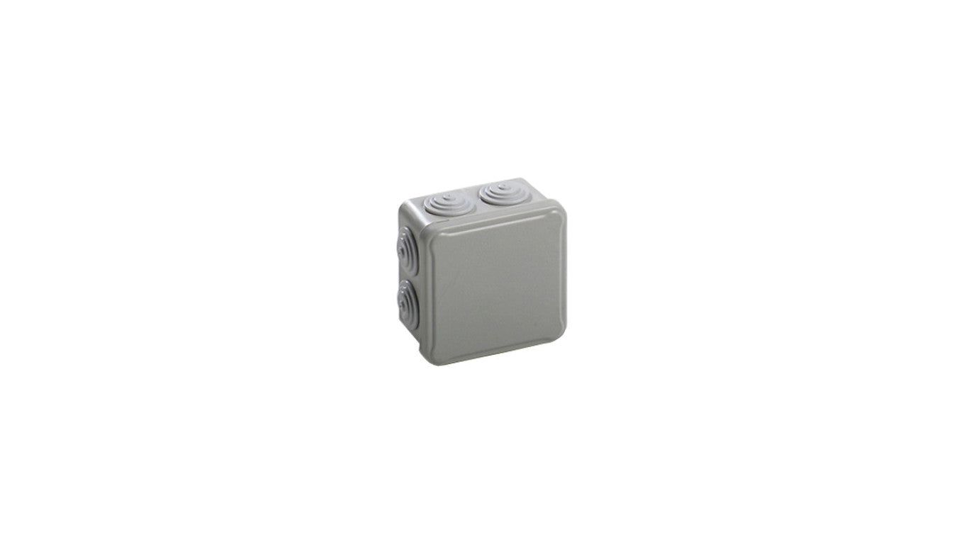 IP54 Puszka hermetyczna LIGHT 95x95x52 pokrywa pełna, z dławicami (7xM25)