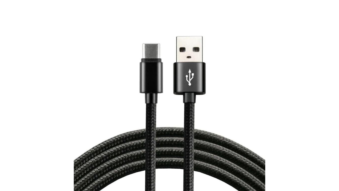 Kabel zasilający everActive CBB-1CB (USB - USB typu C 1m kolor czarny)