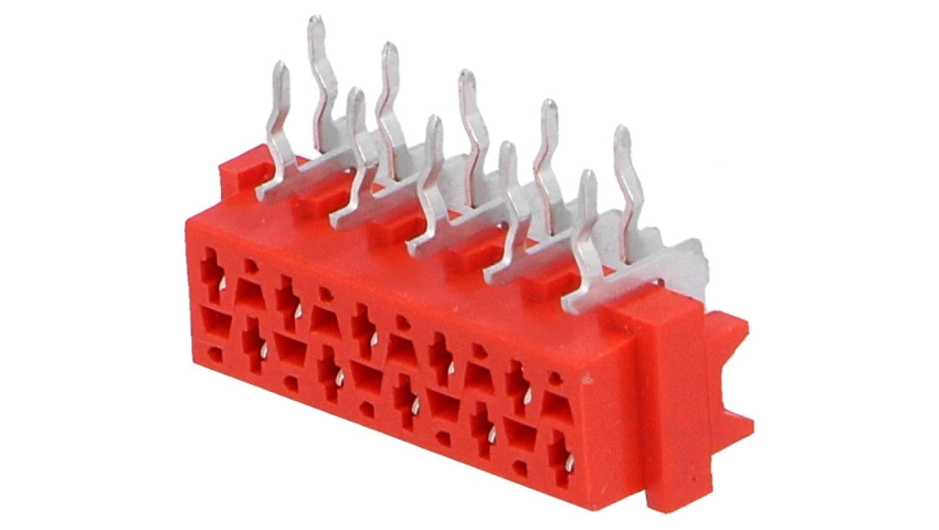 Micro-MaTch gniazdo żeńskie 10-PIN THT na PCB Układ 2x5 AMP-8-215460-0