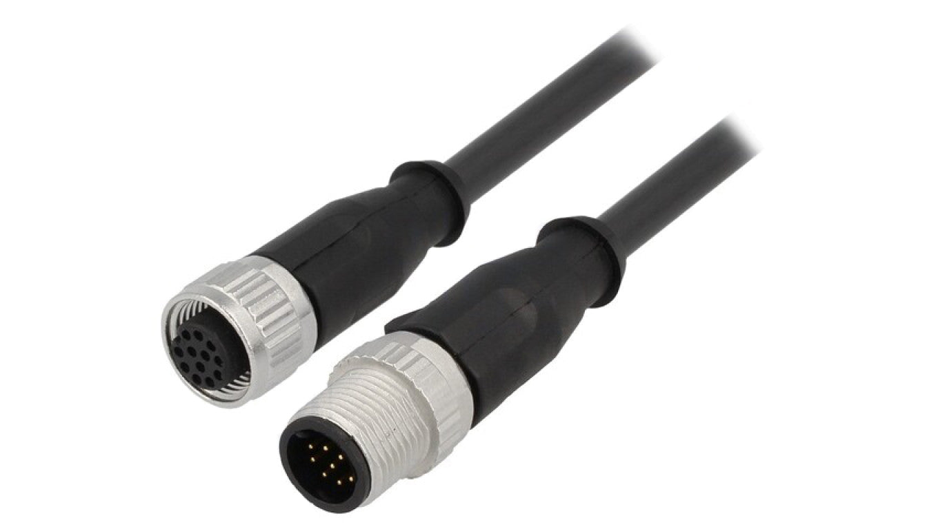 Złącze M12 męsko-żeńskie proste 10m 12-PIN 21348485C78100