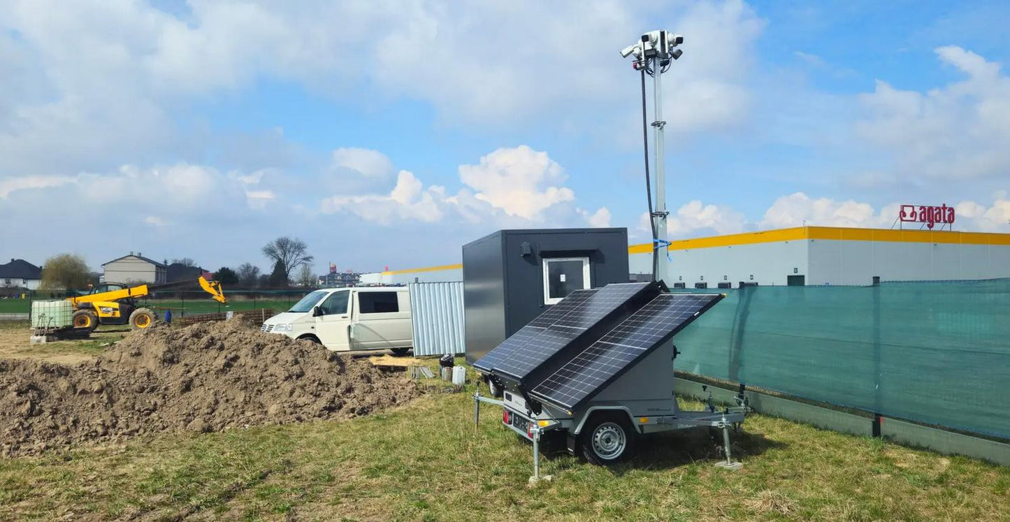 Przyczepa wieża do monitoringu PV3 do robudowy