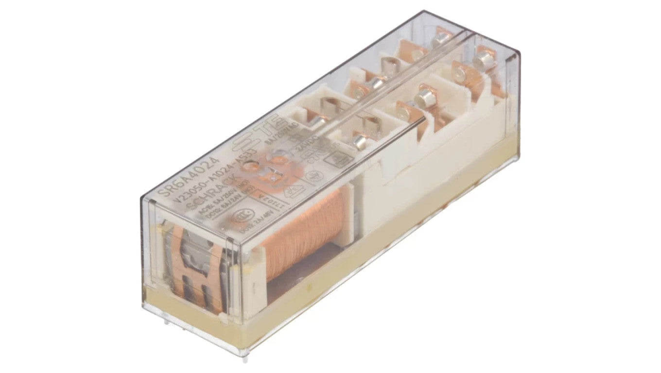 Przekaźnik elektromagnetyczny NC x3 + NO x3 cewka 24VDC 8A bezpieczeństwo 1415015-1