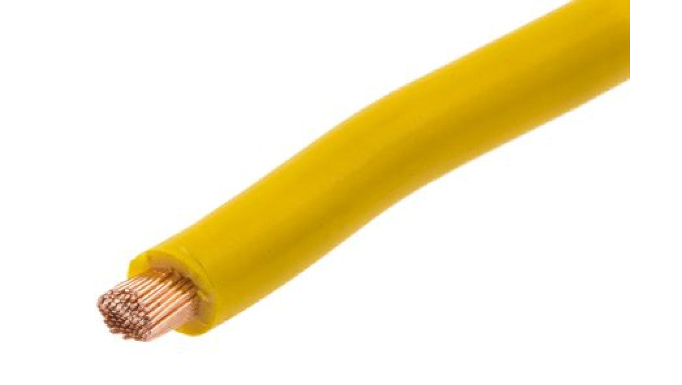 Jednożyłowy kabel sterowniczy CSA 6 mm², Maximum of +70 C 600 V Żółty, RS PRO