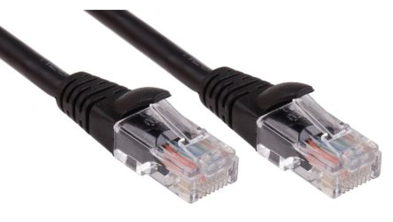 Kabel kat. 5e U/UTP Czarny 2m