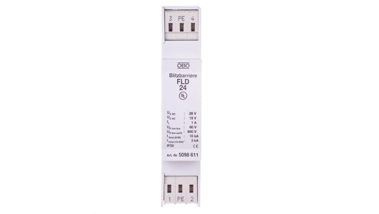 Ogranicznik przepięć dla systemów dwużyłowych 19VAC/28VDC 5kA 10kV FLD 24 5098611