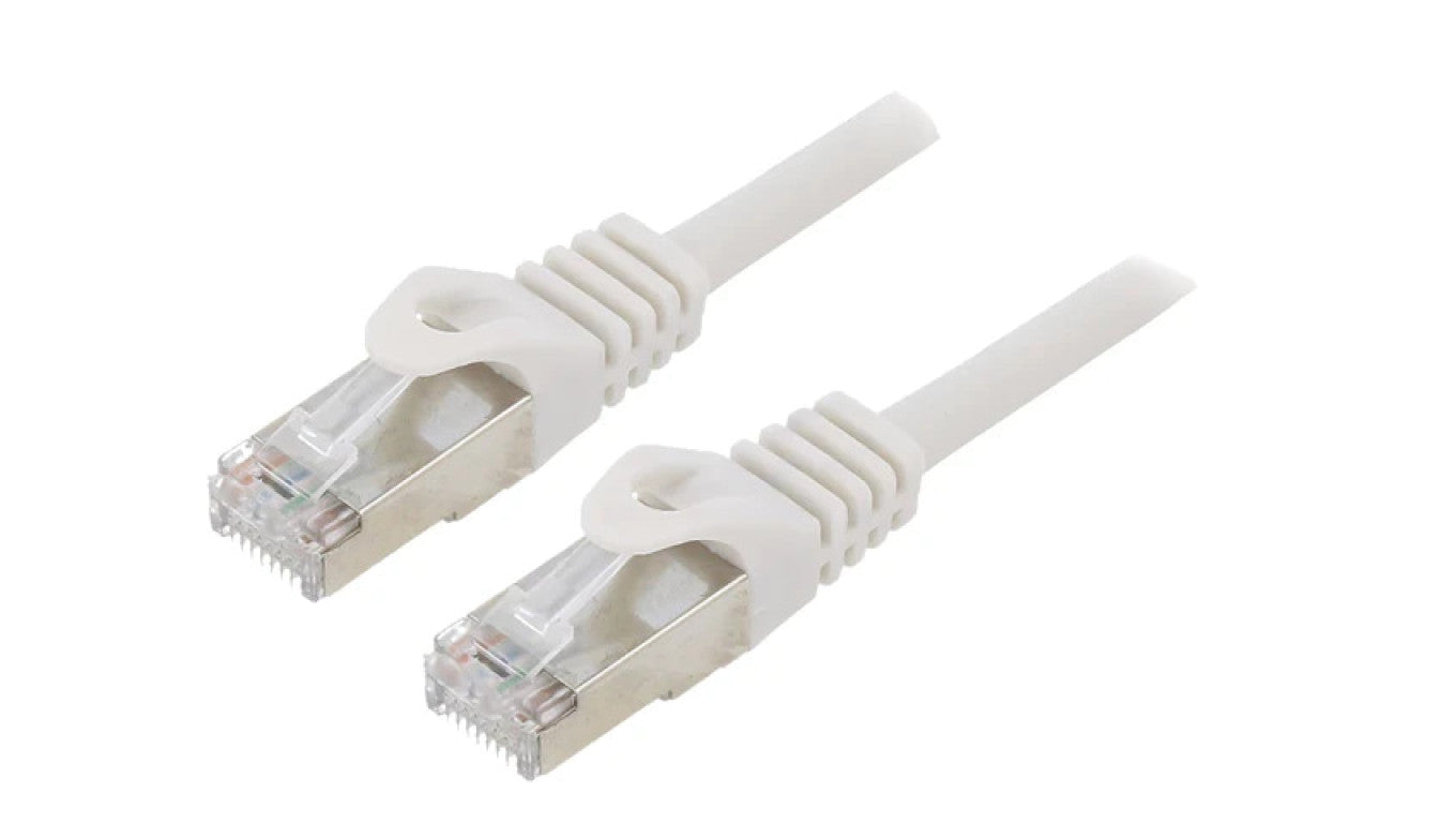 Patch cord F/UTP 6 linka CCA PVC szary 15m RJ45 wtyk 26AWG PP6-15M
