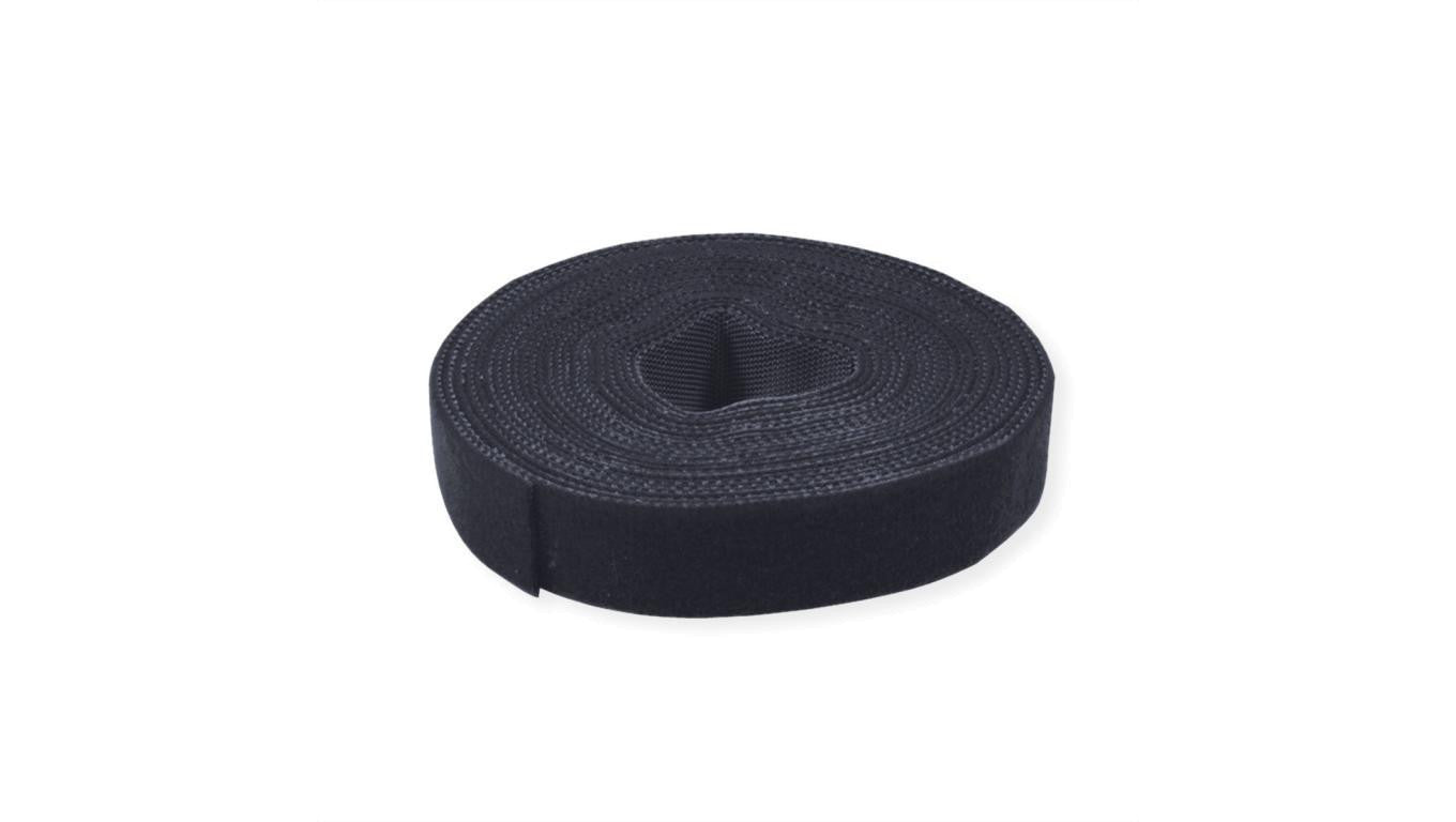 VALUE rzep na rolce, 10 mm, czarny, 25 m