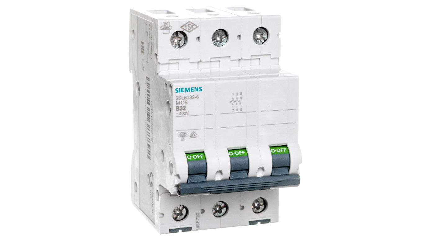 Wyłącznik nadprądowy 3P B 32A 6kA AC SENTRON 5SL6332-6