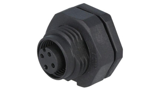 Złącze M12, żeńskie, PIN:4, gniazdo, proste, 250V MSAP-04PFFS-SF8002