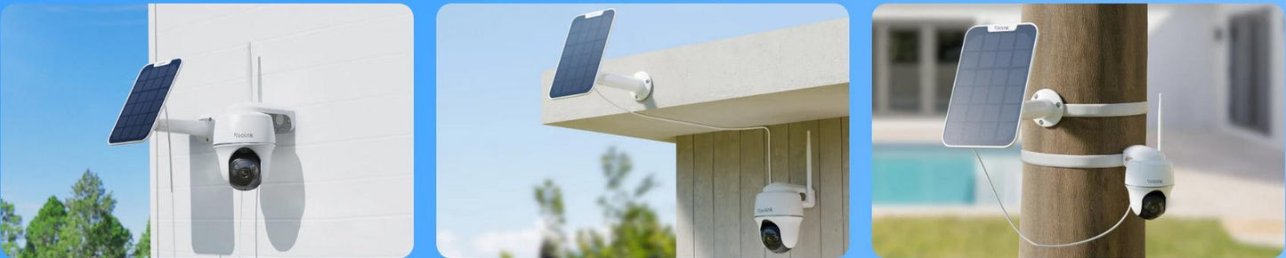 Kamera IP Reolink Argus Series B430 z panelem solarnym (biała)