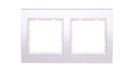 Berker B.3 Ramka podwójna aluminium /biały 10123904